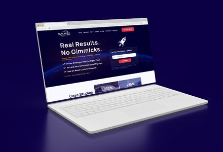 GalaxySEO website mockup