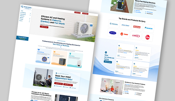 MrCool Cleburne website design
